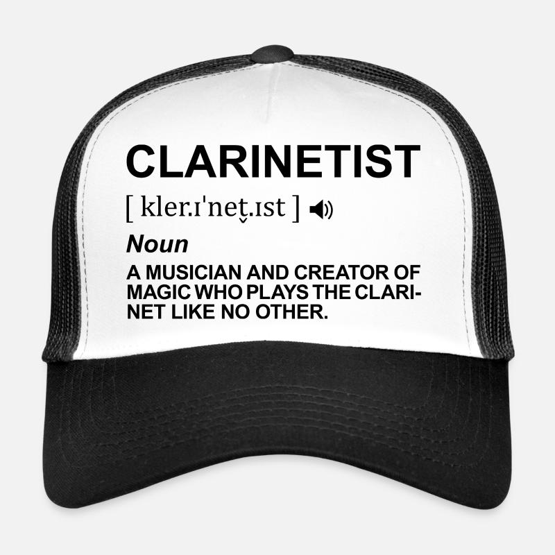Clarinet player pronunciation Trucker Cap