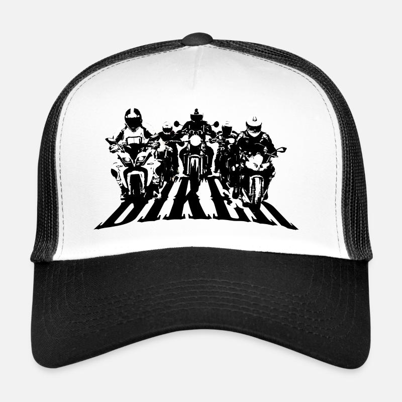 Groupe de motards Noir/Blanc Casquette trucker 
