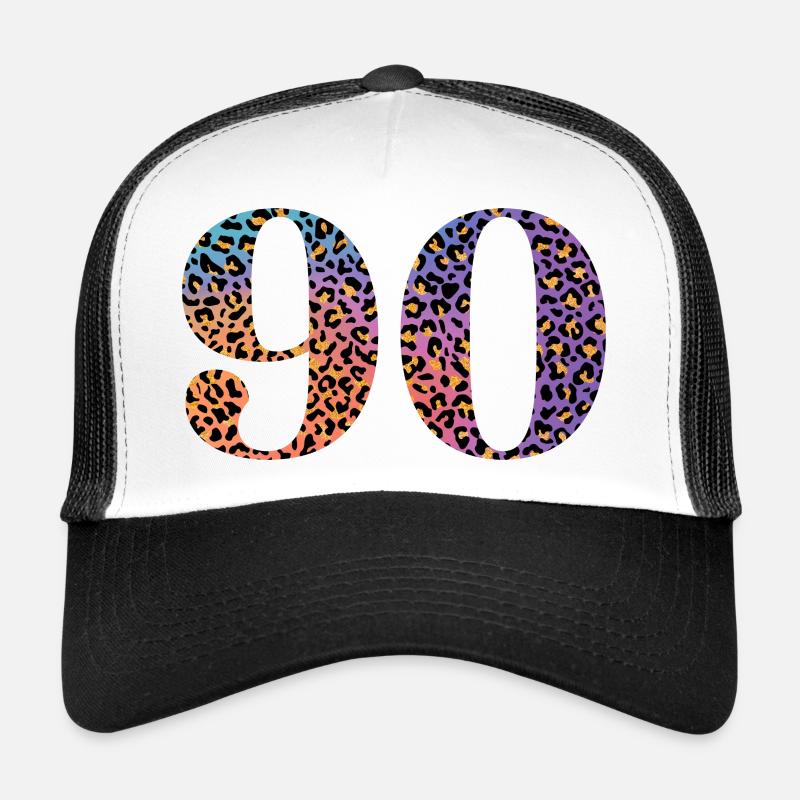 90th Birthday Leopard Trucker Cap