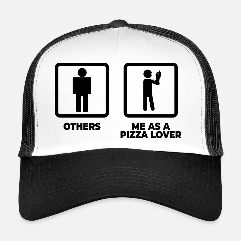 Pizza Strichfiguren Trucker Cap