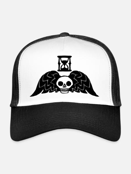 Tempus Fugit - Trucker Cap - Weiß/Schwarz - Vorne
