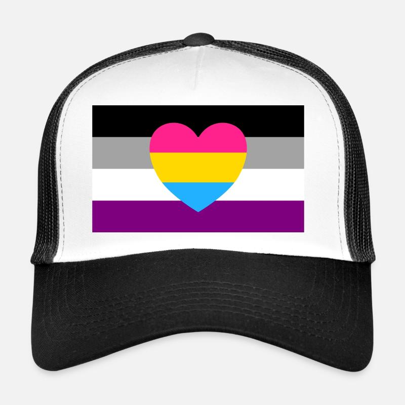 Drapeau panromantique asexué Casquette trucker 