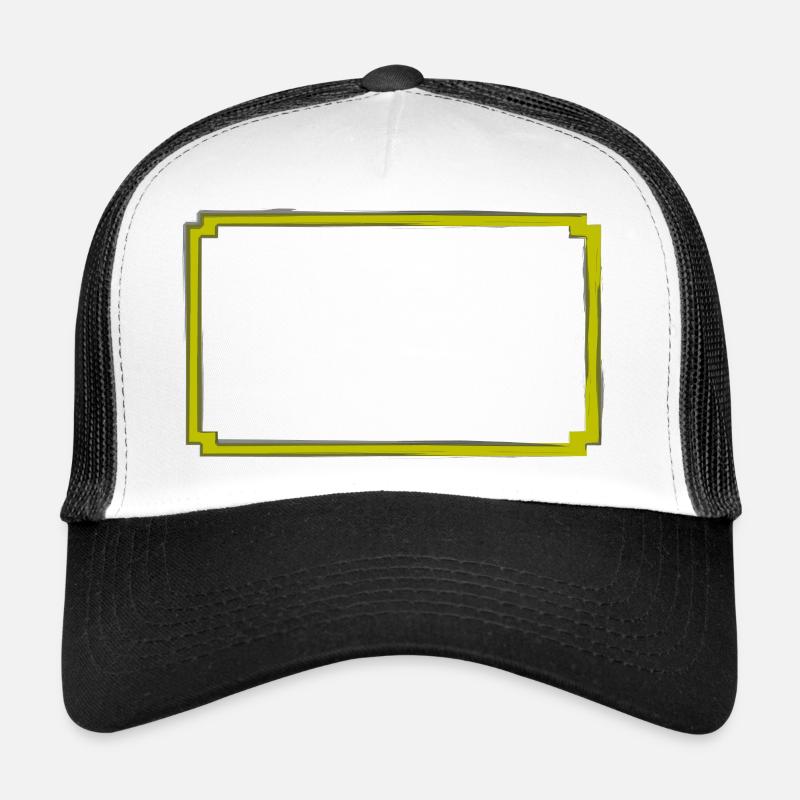 gelb-grauer Rahmen Trucker Cap