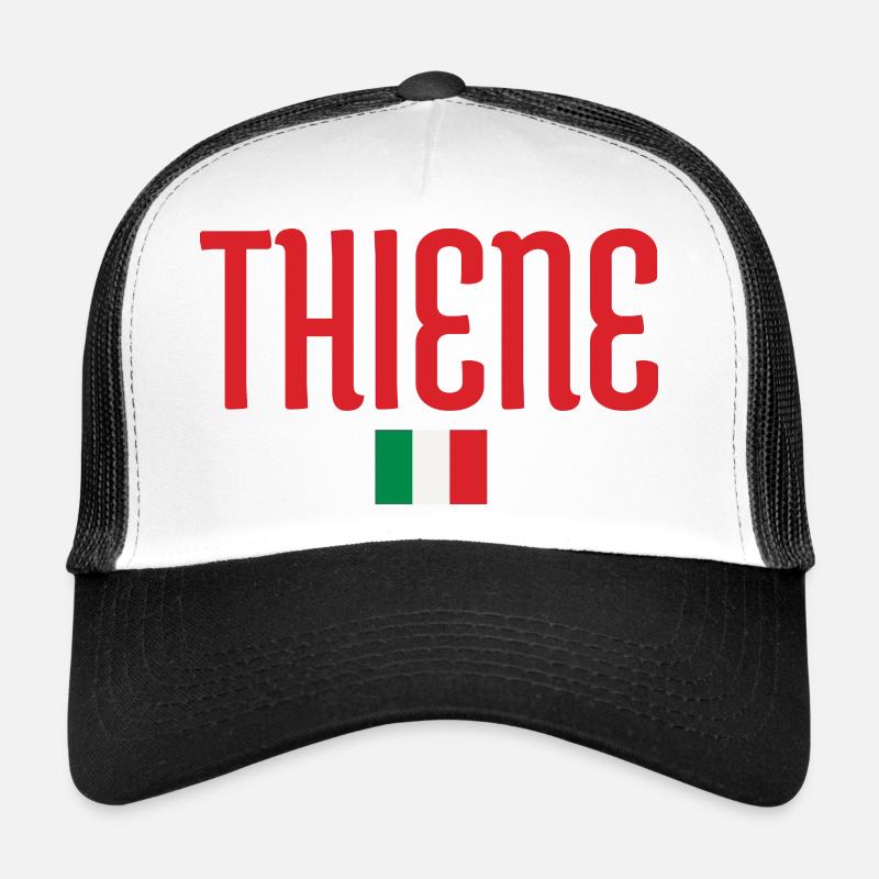 THIENE-Italy Flag and Typography Design Trucker Cap