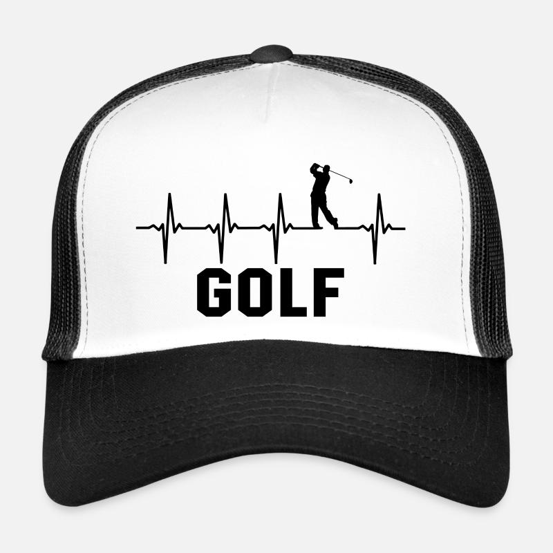 Golf Herzchlag Golfen Golfer Trucker Cap