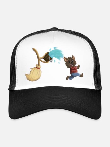 The sorcerer's apprentice as werewolf - Trucker Cap - white/black - Front