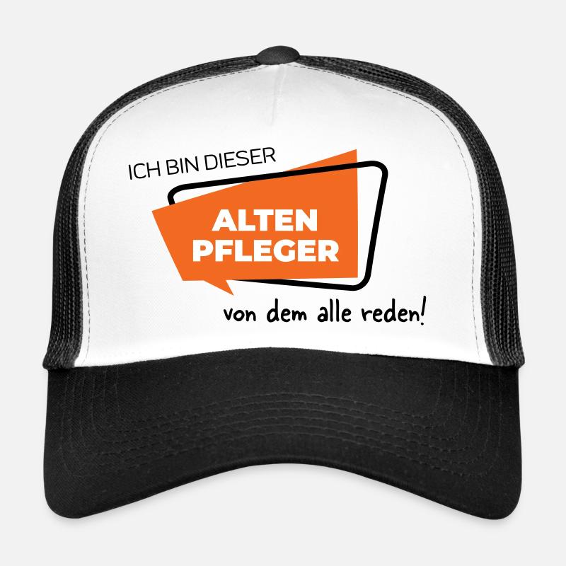 Altenpfleger - Trucker Cap - Weiß/Schwarz