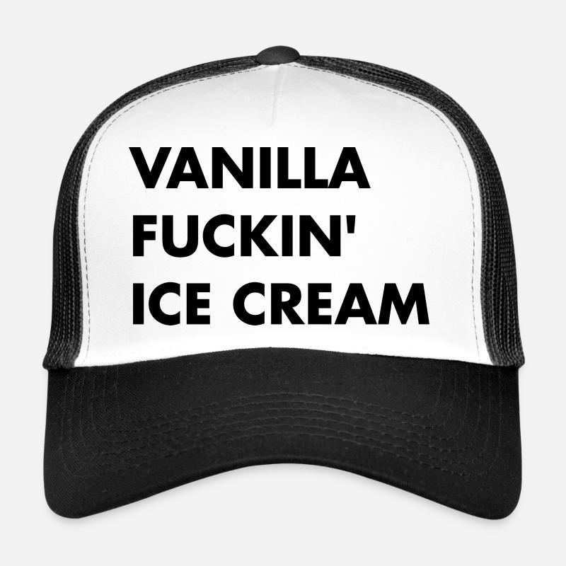 Glace vanille - lettrage noir Casquette trucker 