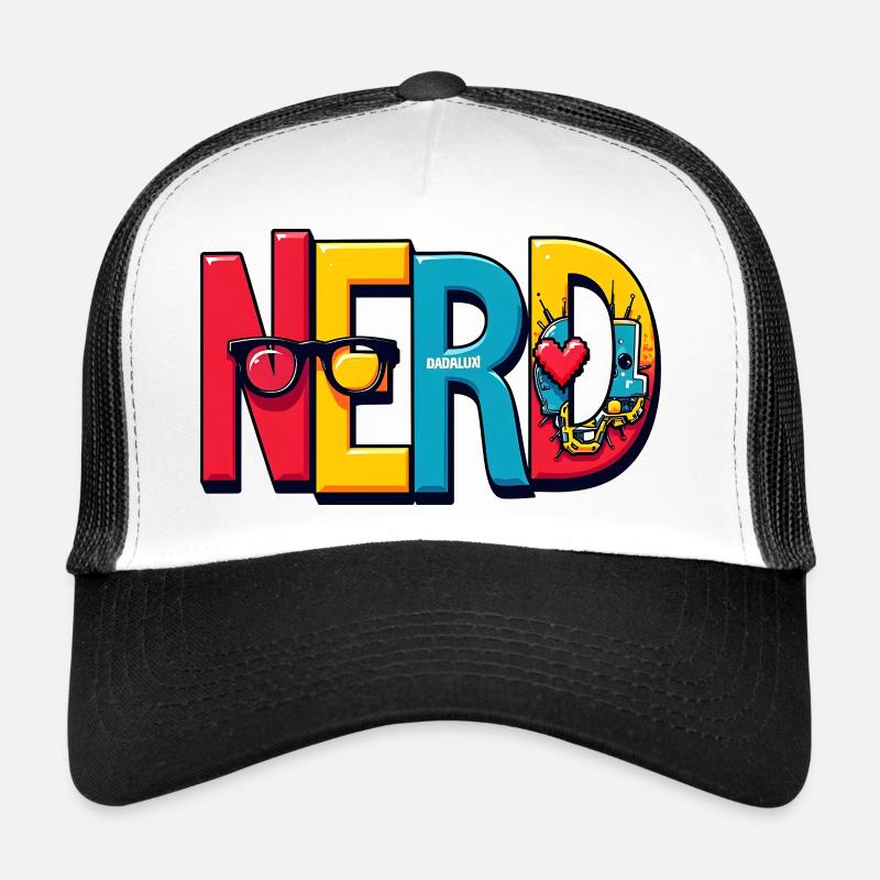 Nerd Chromatique Typographie 3D Casquette trucker 