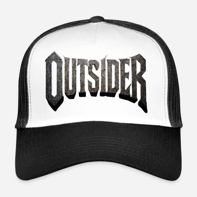 Outsider - Trucker Cap - Weiß/Schwarz