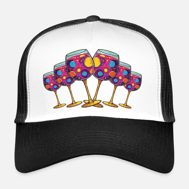 Weinglas Symbol Anstoßen Trucker Cap