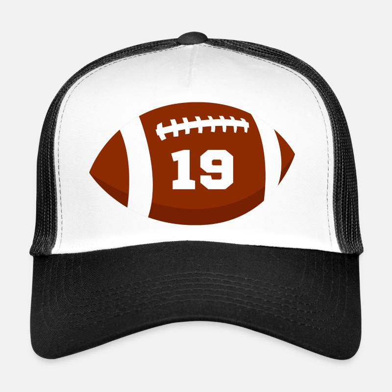 Numéro 19 rugby - 19e anniversaire rugby Casquette trucker 