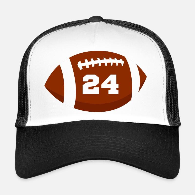 Numéro 24 rugby - 24e anniversaire rugby Casquette trucker 