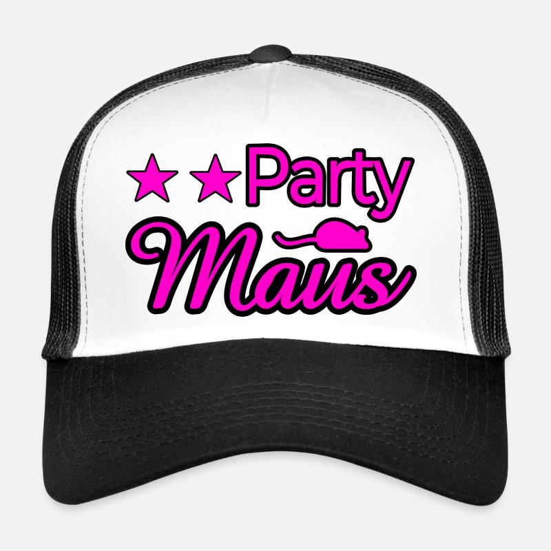 Party - Trucker Cap - Weiß/Schwarz