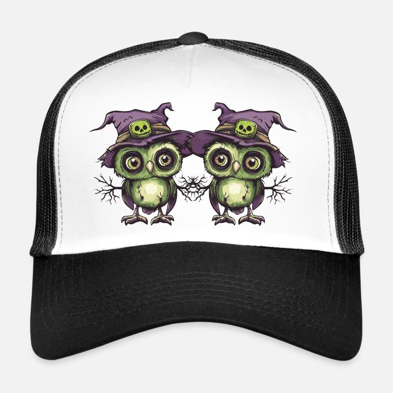 Owl Halloween Team Funny Trucker Cap