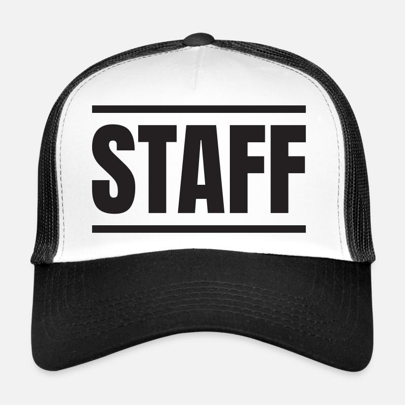 STAFF - Trucker Cap - Weiß/Schwarz