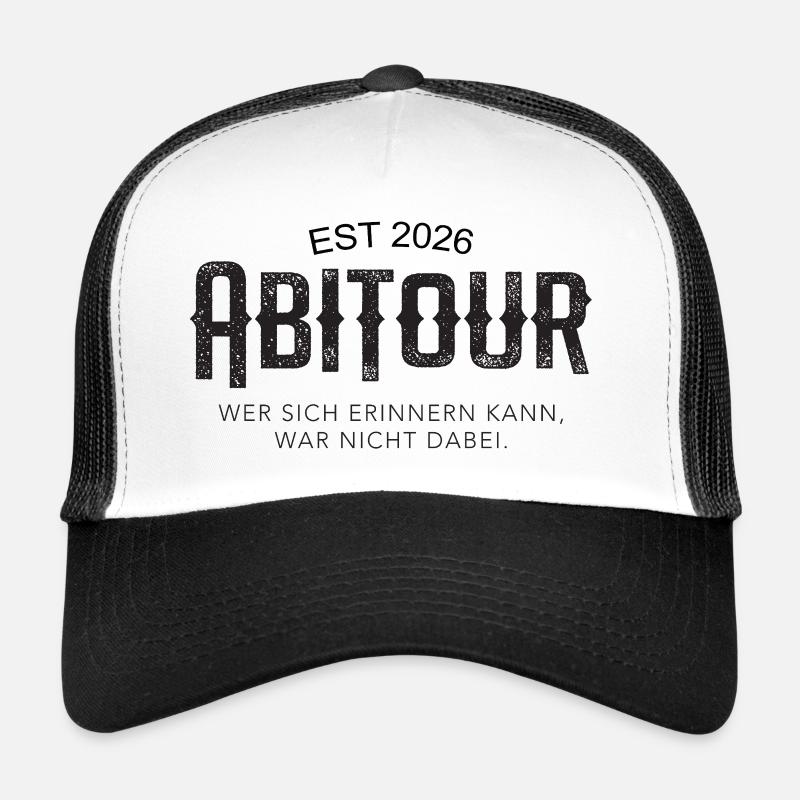 Abitour Est 2026 Erinnerung - Trucker Cap - Weiß/Schwarz