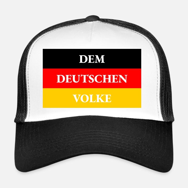 DRAPEAU AU PEUPLE ALLEMAND Casquette trucker 