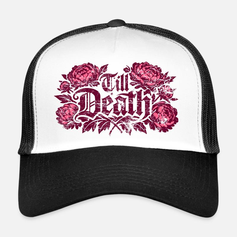 Till Death Florale Gothic | Valentine's Day Trucker Cap
