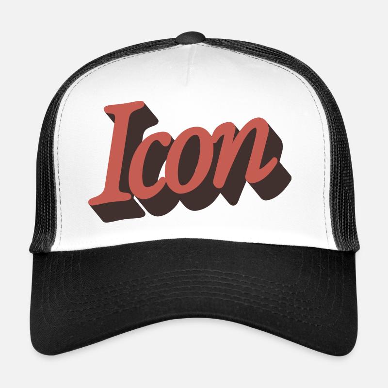 Retro Icon Script in Herbstorange Trucker Cap