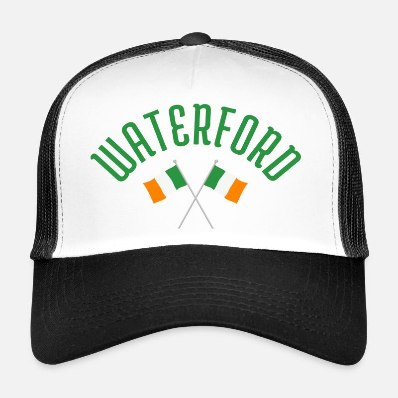 Waterford Irish Flags Emblem - Trucker Cap - white/black