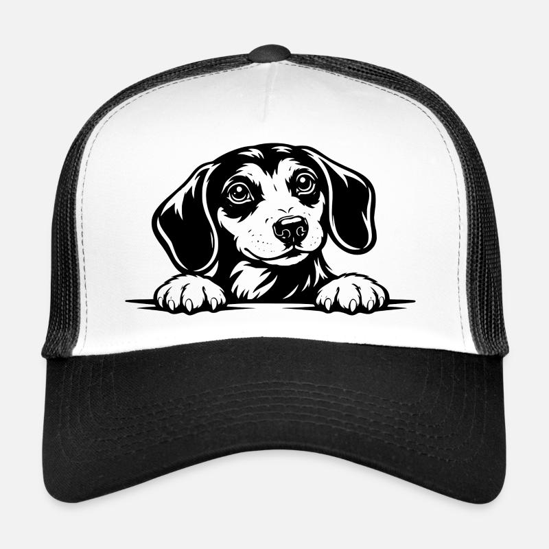 Portrait du teckel à la patte Casquette trucker 