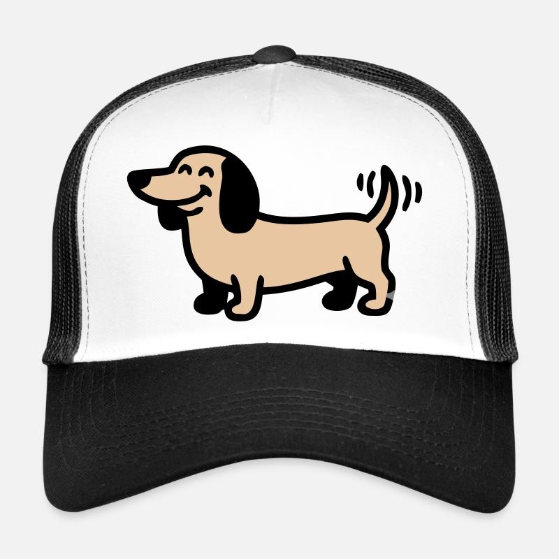 Fröhlicher Dackel Hund Comic Trucker Cap