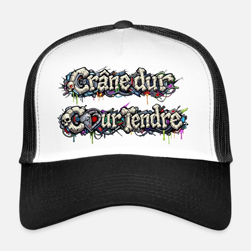 CyberFusion - Crâne dur Cœur tendre Casquette trucker 