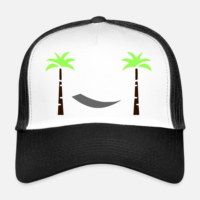 Conception de la planche de palmier en hamac Casquette trucker 