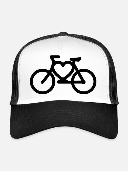 fahrrad - Casquette trucker  - blanc/noir - Devant