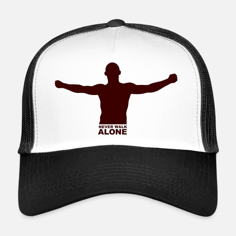 hool_neveralone - Trucker Cap - Weiß/Schwarz