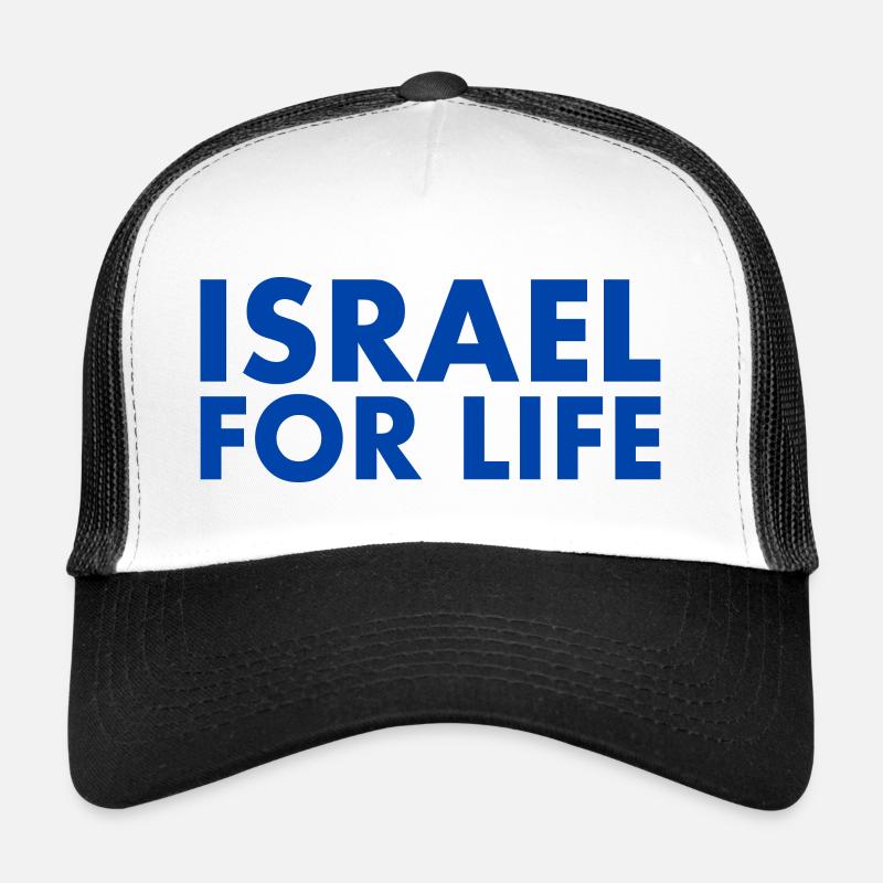 Israel - Trucker Cap - Weiß/Schwarz