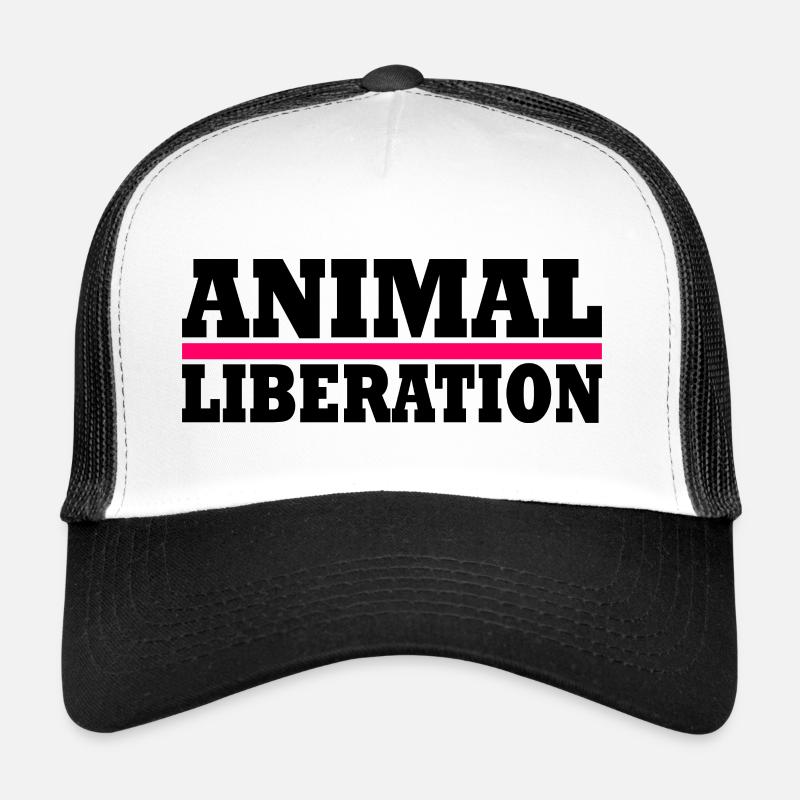 Animal liberation - Trucker Cap - Weiß/Schwarz