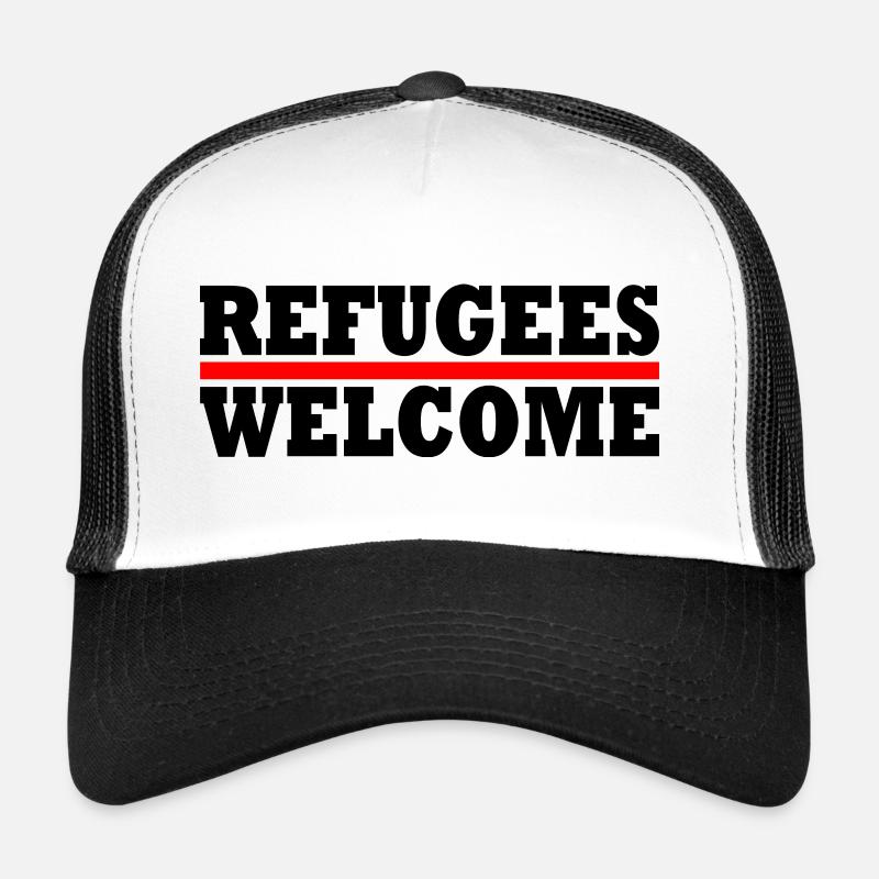refugees welcome Trucker Cap