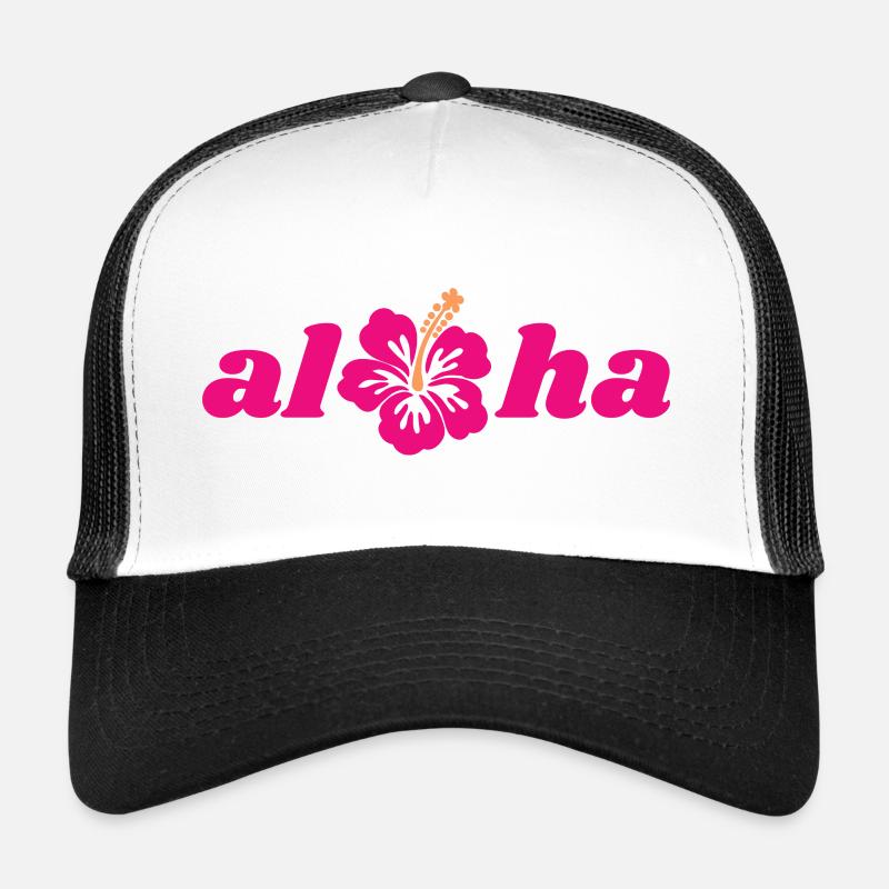Aloha - Trucker Cap - white/black