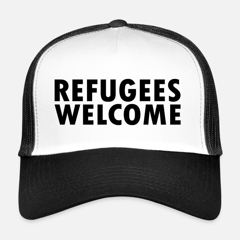 refugees welcome Trucker Cap