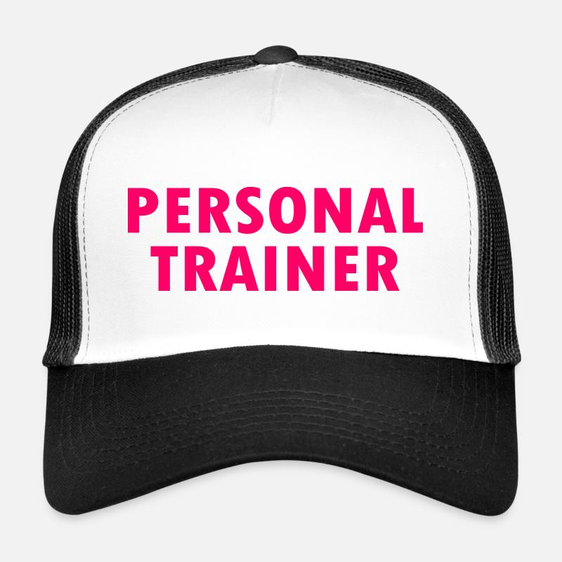Personal trainer - Trucker Cap - Weiß/Schwarz
