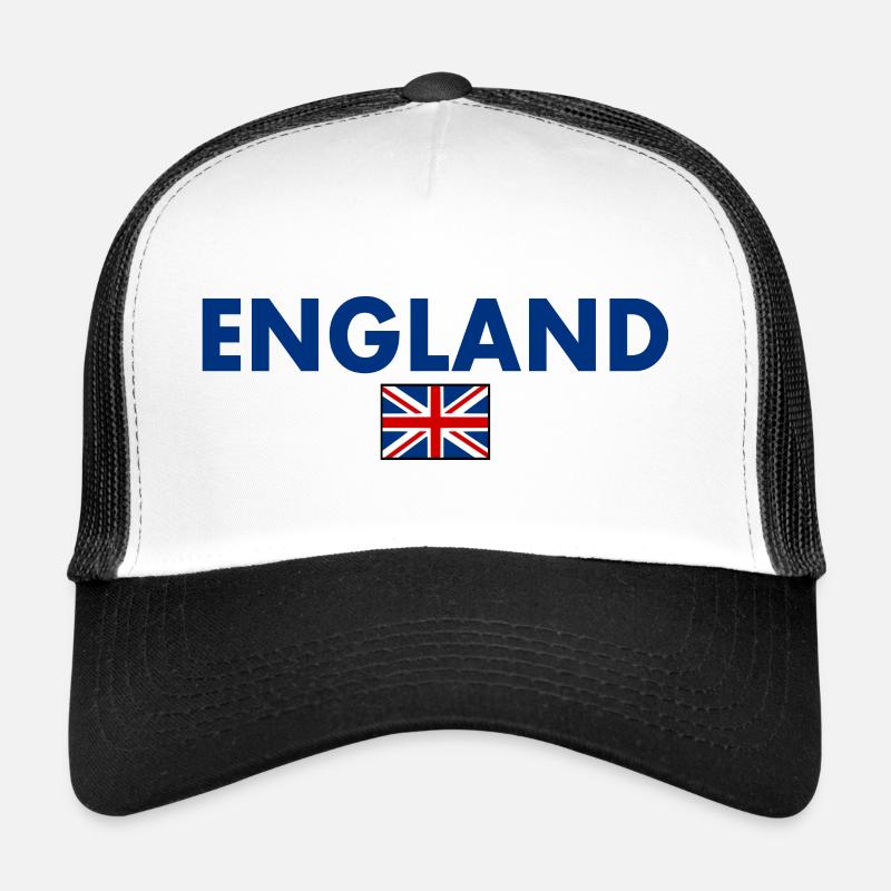 angleterre - Casquette trucker  - blanc/noir