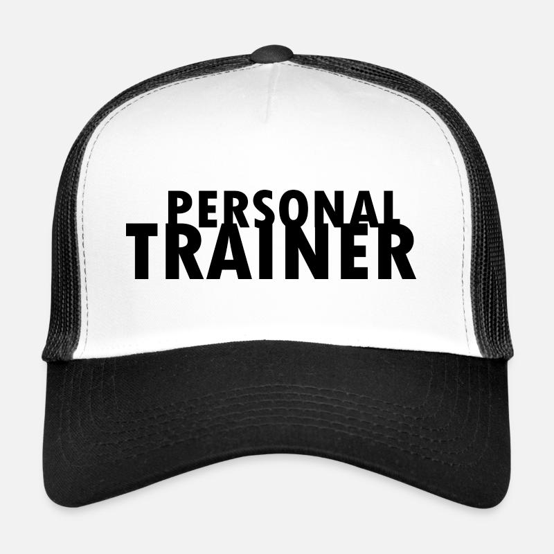 Personal trainer - Casquette trucker  - blanc/noir