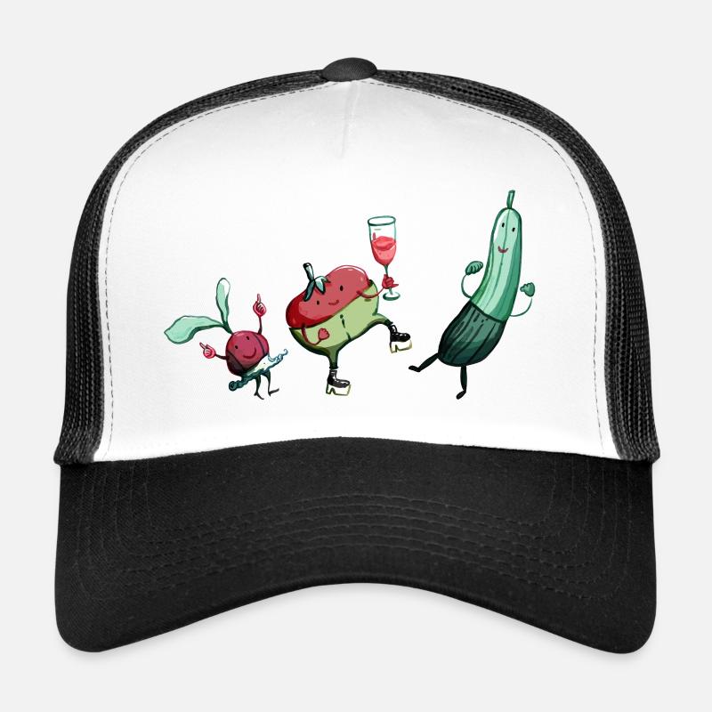 Junges Gemüse - Trucker Cap - Weiß/Schwarz