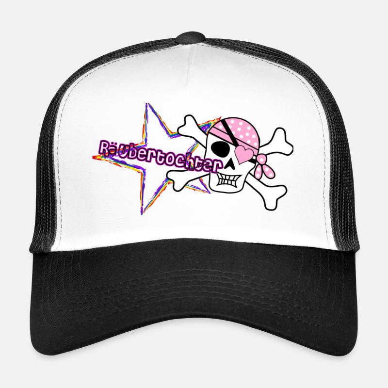 Raeubertochter - Trucker Cap - Weiß/Schwarz