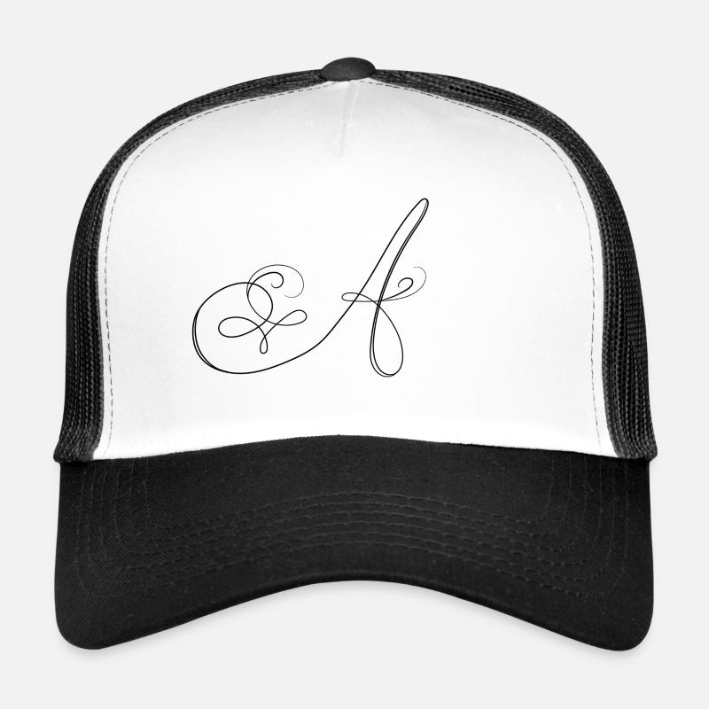 A, letter, letter A Trucker Cap