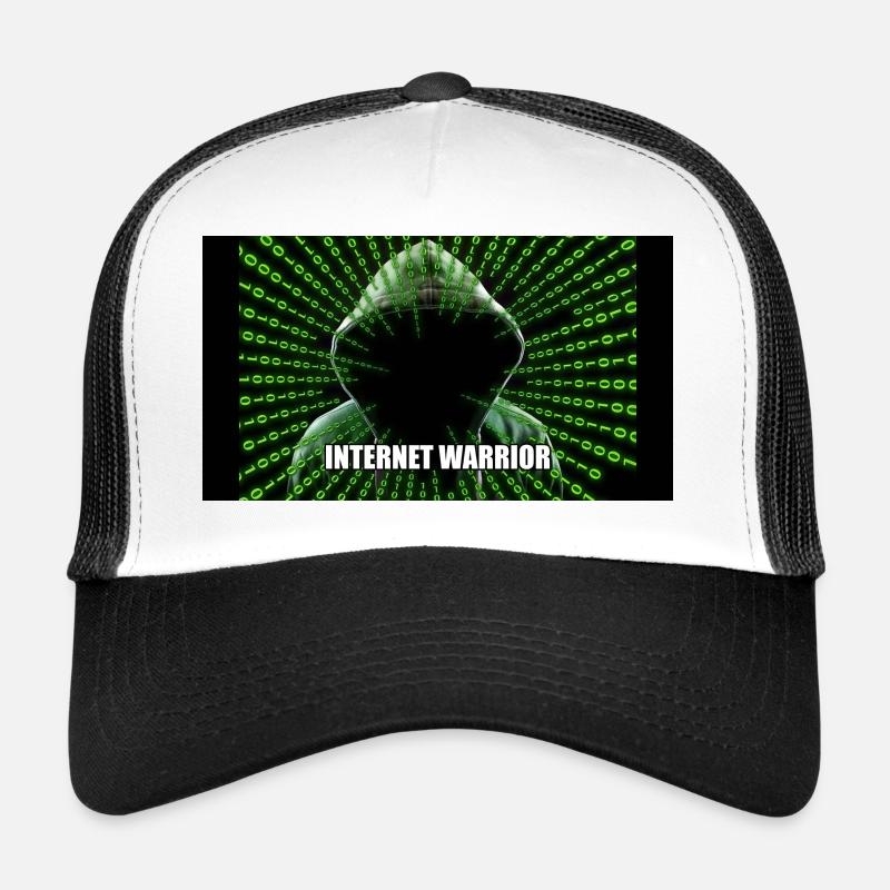 Internet-Krieger - Trucker Cap - Weiß/Schwarz