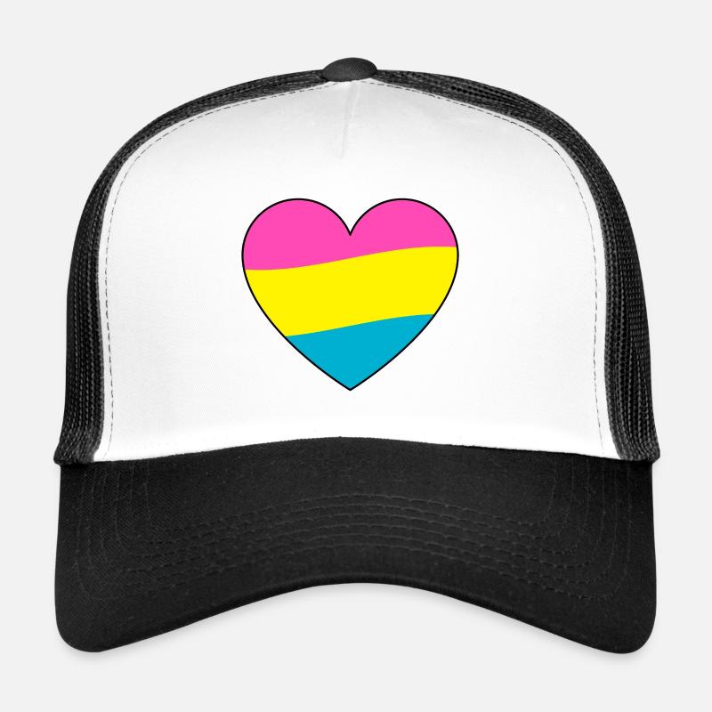 Pride Pansexual - Trucker Cap - Weiß/Schwarz