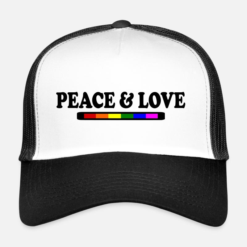 Peace and love Casquette trucker 
