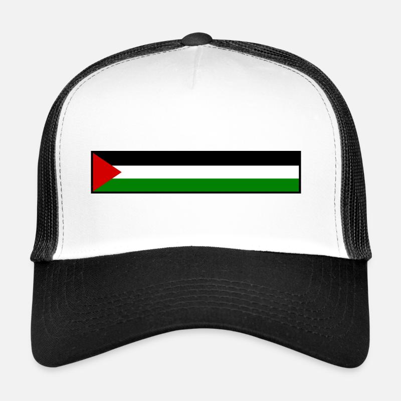 Free palestine - Trucker Cap - Weiß/Schwarz