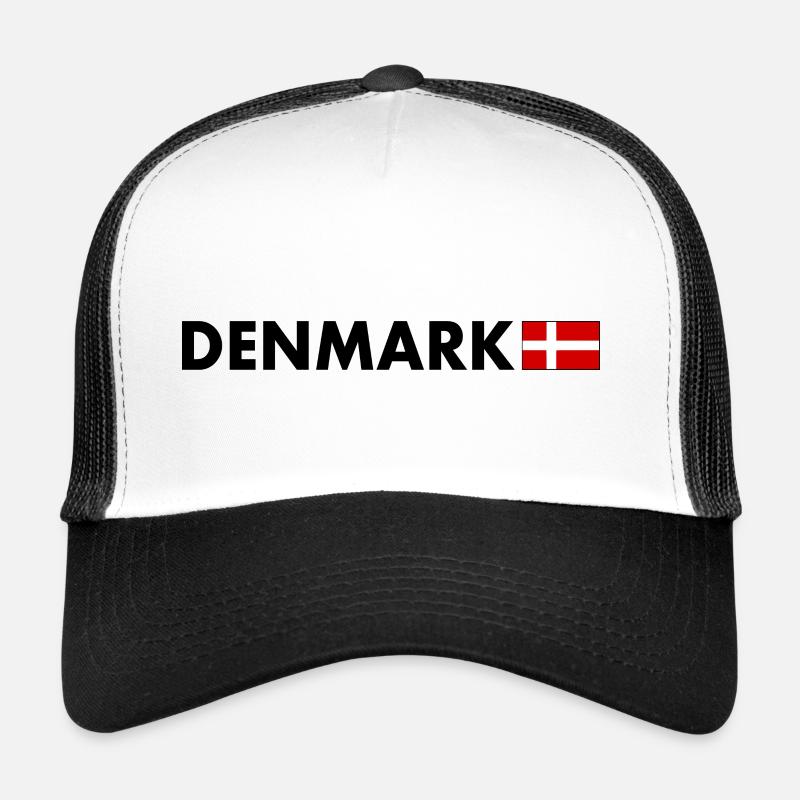Dänemark - Trucker Cap - Weiß/Schwarz