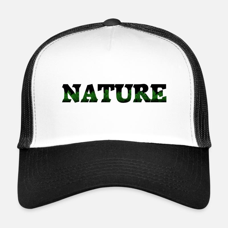 Nature - Casquette trucker  - blanc/noir