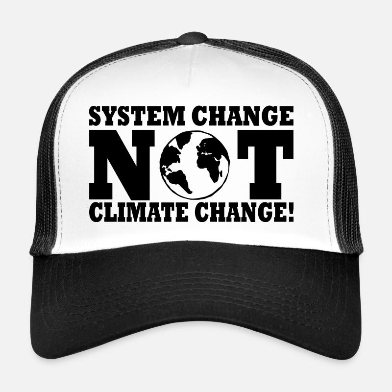 system change not climate change - Trucker Cap - Weiß/Schwarz