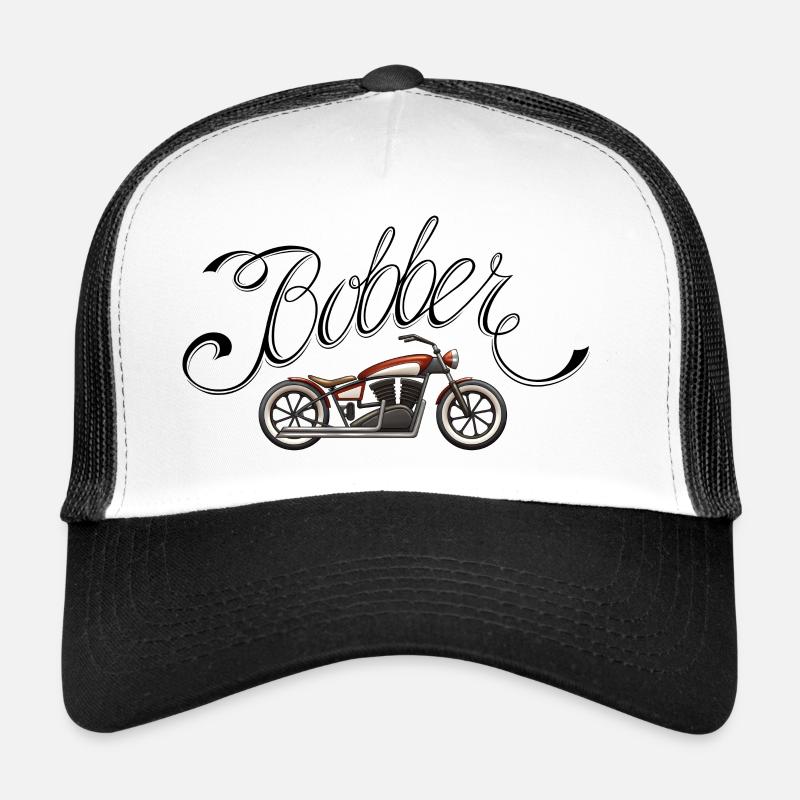 Moto Bobber - Casquette trucker  - blanc/noir